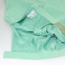 CELINE Skirt Wool Green CC Auth 133003M-9