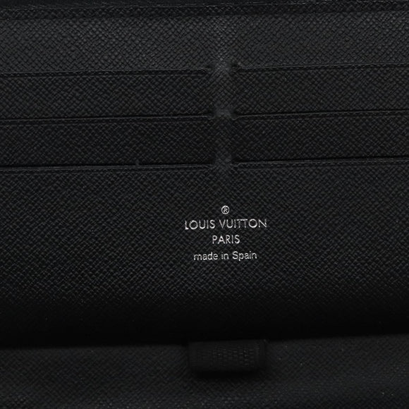 LOUIS VUITTON Epi Zippy Organizer Long Wallet Black M63852 LV Auth 133006
