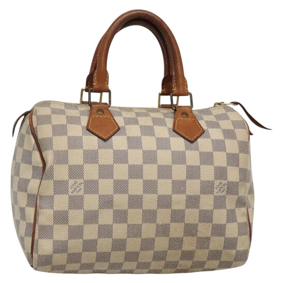 LOUIS VUITTON Damier Azur Speedy 25 Hand Bag N41534 LV Auth 133020