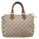 LOUIS VUITTON Damier Azur Speedy 25 Hand Bag N41534 LV Auth 133020-13