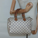 LOUIS VUITTON Damier Azur Speedy 25 Hand Bag N41534 LV Auth 133020-21