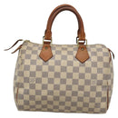 LOUIS VUITTON Damier Azur Speedy 25 Hand Bag N41534 LV Auth 133020-2