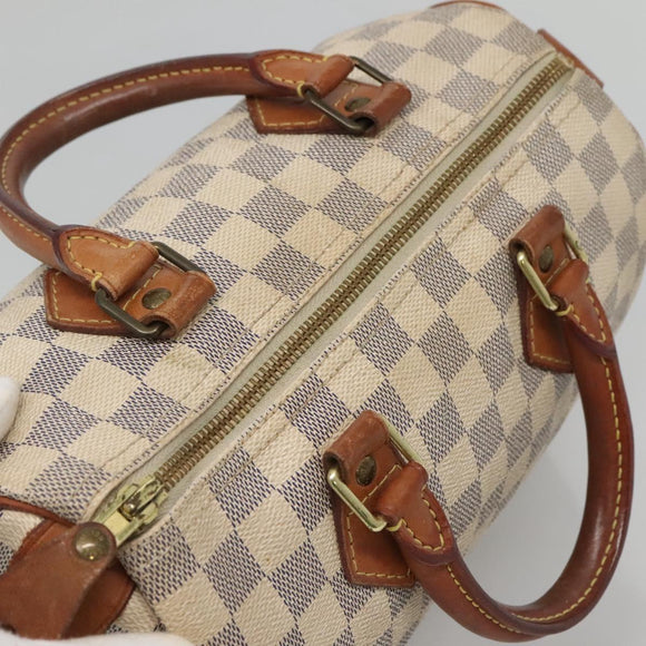 LOUIS VUITTON Damier Azur Speedy 25 Hand Bag N41534 LV Auth 133020