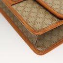 CELINE Macadam Canvas Shoulder Bag PVC Beige Gold Auth 133028-14