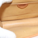 CELINE Macadam Canvas Shoulder Bag PVC Beige Gold Auth 133028-11