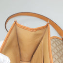 CELINE Macadam Canvas Shoulder Bag PVC Beige Gold Auth 133028-20