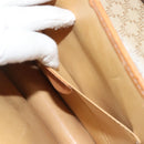 CELINE Macadam Canvas Shoulder Bag PVC Beige Gold Auth 133028-21