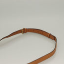 CELINE Macadam Canvas Shoulder Bag PVC Beige Gold Auth 133028-8