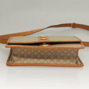 CELINE Macadam Canvas Shoulder Bag PVC Beige Gold Auth 133028-5