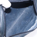 GUCCI GG Supreme Sherry Line Shoulder Bag PVC Navy Gold 116 02 089 Auth 133031-10