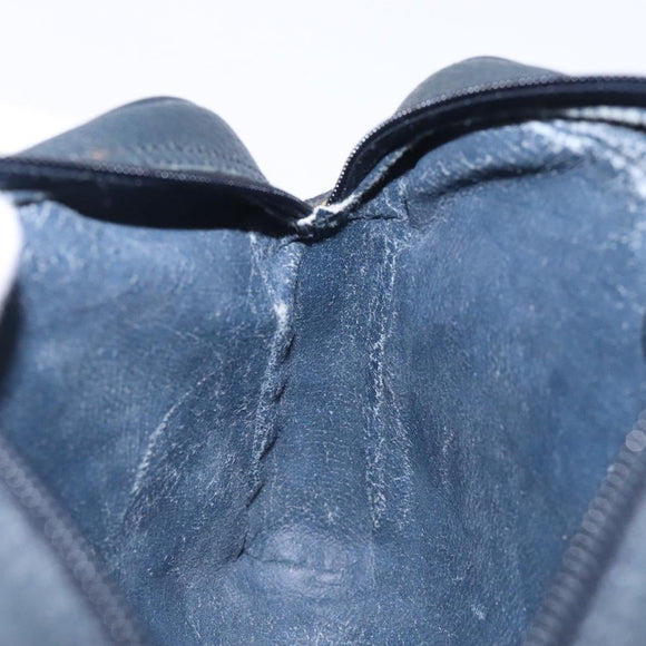 GUCCI GG Supreme Sherry Line Shoulder Bag PVC Navy Gold 116 02 089 Auth 133031