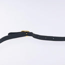 GUCCI GG Supreme Sherry Line Shoulder Bag PVC Navy Gold 116 02 089 Auth 133031-14