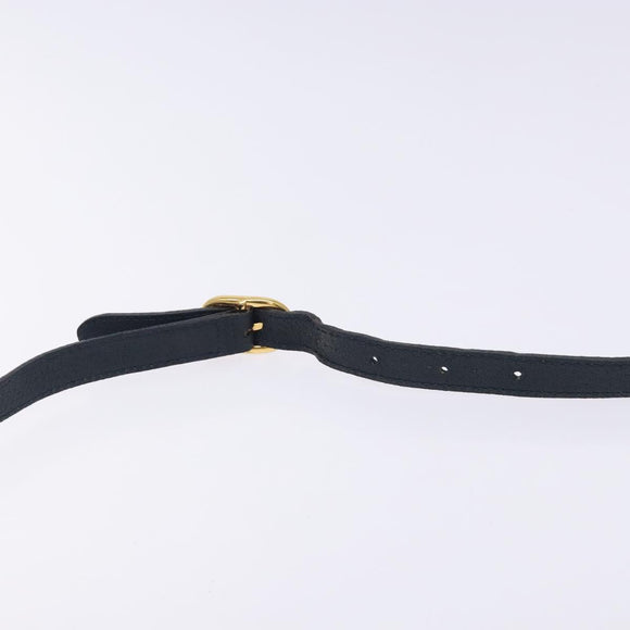 GUCCI GG Supreme Sherry Line Shoulder Bag PVC Navy Gold 116 02 089 Auth 133031