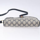 GUCCI GG Supreme Sherry Line Shoulder Bag PVC Navy Gold 116 02 089 Auth 133031-5