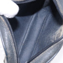 GUCCI GG Supreme Sherry Line Bag PVC Navy Gold Red 89 02 066 Auth 133032-11