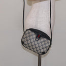 GUCCI GG Supreme Sherry Line Bag PVC Navy Gold Red 89 02 066 Auth 133032-21