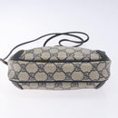 GUCCI GG Supreme Sherry Line Bag PVC Navy Gold Red 89 02 066 Auth 133032-5