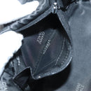 Gianni Versace Vanity Hand Bag Canvas 2way Blue Gold Auth 133035-19