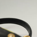 Gianni Versace Vanity Hand Bag Canvas 2way Blue Gold Auth 133035-8