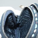 PRADA Shoulder Bag Nylon Blue Silver Auth 133036-19