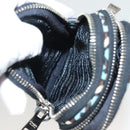 PRADA Shoulder Bag Nylon Blue Silver Auth 133036-21