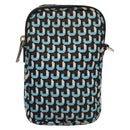 PRADA Shoulder Bag Nylon Blue Silver Auth 133036-2