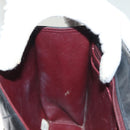 CHANEL Matelasse Chain Hand Bag Lamb Skin Black Silver CC Auth 133037-21