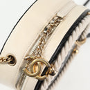 CHANEL Chain Shoulder Bag Leather 2way Black Gold CC Auth 133040M-20