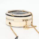 CHANEL Chain Shoulder Bag Leather 2way Black Gold CC Auth 133040M-6