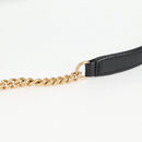CHANEL Chain Shoulder Bag Leather 2way Black Gold CC Auth 133040M-8