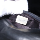 CHANEL Ketten-Schultertasche Leder Schwarz Gold CC Auth 133043-31