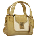 LOUIS VUITTON Cruise line Sac Bicolor Hand Bag Enamel Yellow M92547 Auth 133047-1