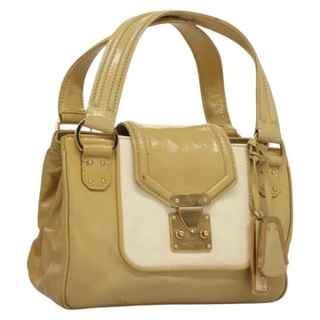 LOUIS VUITTON Cruise line Sac Bicolor Hand Bag Enamel Yellow M92547 Auth 133047