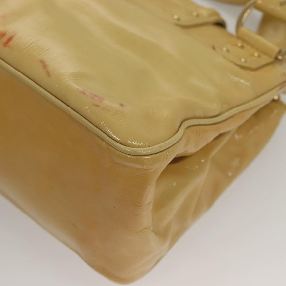 LOUIS VUITTON Cruise line Sac Bicolor Hand Bag Enamel Yellow M92547 Auth 133047