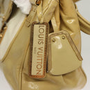LOUIS VUITTON Cruise line Sac Bicolor Hand Bag Enamel Yellow M92547 Auth 133047-18