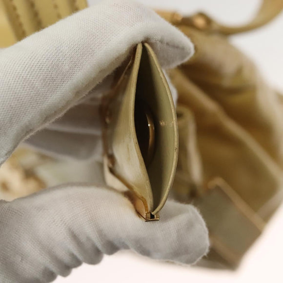 LOUIS VUITTON Cruise line Sac Bicolor Hand Bag Enamel Yellow M92547 Auth 133047