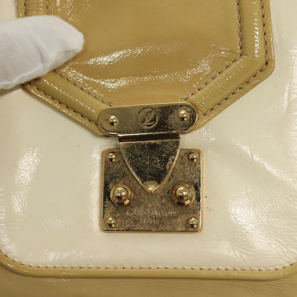 LOUIS VUITTON Cruise line Sac Bicolor Hand Bag Enamel Yellow M92547 Auth 133047