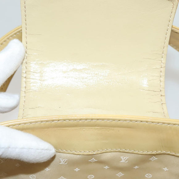 LOUIS VUITTON Cruise line Sac Bicolor Hand Bag Enamel Yellow M92547 Auth 133047