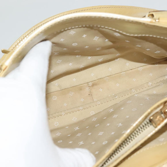 LOUIS VUITTON Cruise line Sac Bicolor Hand Bag Enamel Yellow M92547 Auth 133047