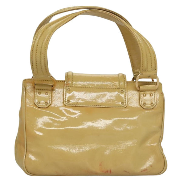 LOUIS VUITTON Cruise line Sac Bicolor Hand Bag Enamel Yellow M92547 Auth 133047