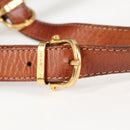 CELINE Macadam Canvas Backpack PVC Leather Brown Gold Auth 133049-10