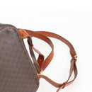 CELINE Macadam Canvas Backpack PVC Leather Brown Gold Auth 133049-15