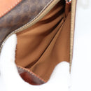 CELINE Macadam Canvas Backpack PVC Leather Brown Gold Auth 133049-21