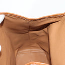 CELINE Macadam Canvas Backpack PVC Leather Brown Gold Auth 133049-24