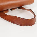 CELINE Macadam Canvas Backpack PVC Leather Brown Gold Auth 133049-8