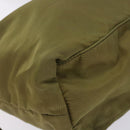 PRADA Tote Bag Nylon Khaki Gold Auth 133051-14