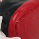 LOUIS VUITTON Epi Noe Shoulder Bag Bicolor Black Red M44017 LV Auth 133055-11