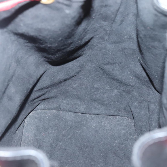 LOUIS VUITTON Epi Noe Shoulder Bag Bicolor Black Red M44017 LV Auth 133055