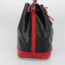 LOUIS VUITTON Epi Noe Shoulder Bag Bicolor Black Red M44017 LV Auth 133055-4