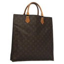 LOUIS VUITTON Monogram Sac Plat Hand Bag M51140 LV Auth 133062-1